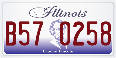 IL license plate B570258