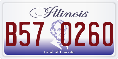IL license plate B570260