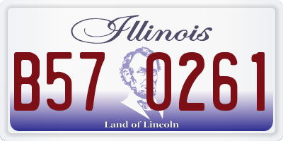 IL license plate B570261