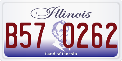 IL license plate B570262