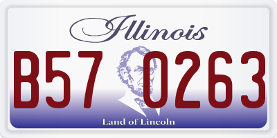 IL license plate B570263