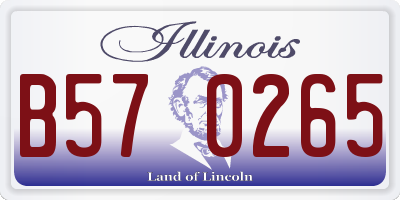 IL license plate B570265