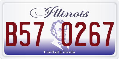 IL license plate B570267