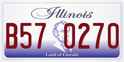 IL license plate B570270