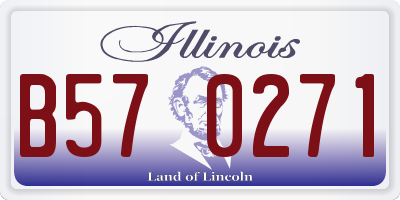 IL license plate B570271