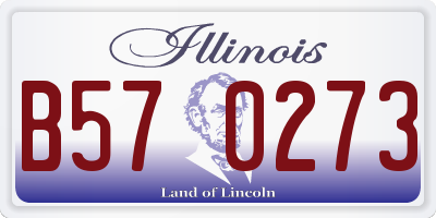 IL license plate B570273