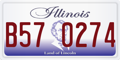 IL license plate B570274