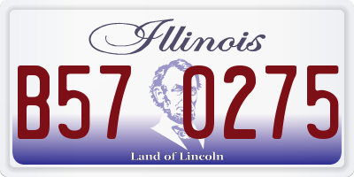 IL license plate B570275