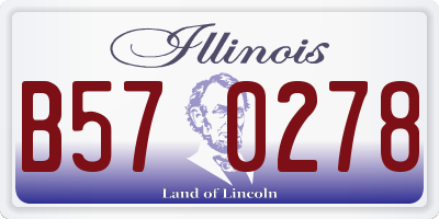 IL license plate B570278