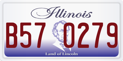 IL license plate B570279