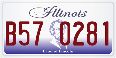 IL license plate B570281