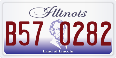 IL license plate B570282