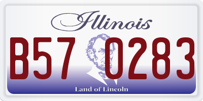 IL license plate B570283