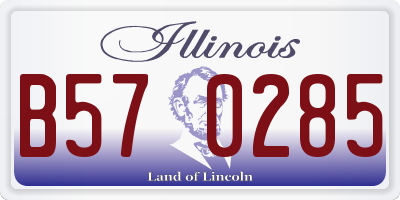 IL license plate B570285