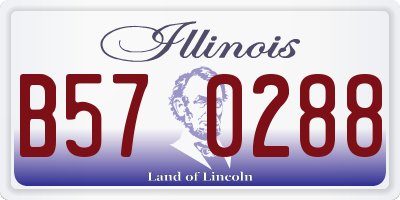 IL license plate B570288