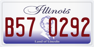IL license plate B570292