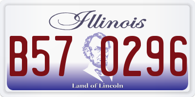 IL license plate B570296