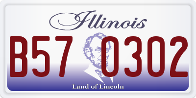 IL license plate B570302