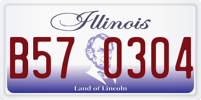 IL license plate B570304