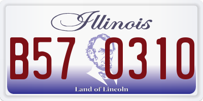 IL license plate B570310