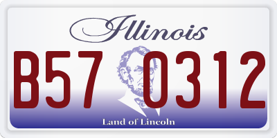 IL license plate B570312