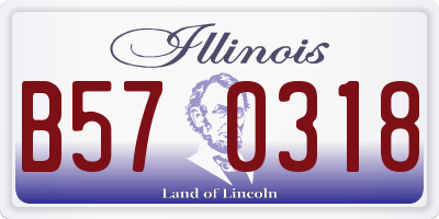 IL license plate B570318