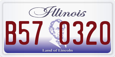 IL license plate B570320