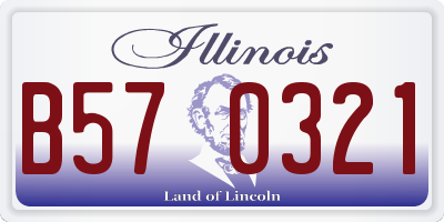 IL license plate B570321