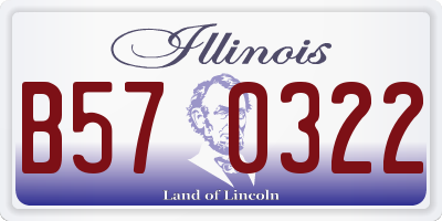 IL license plate B570322