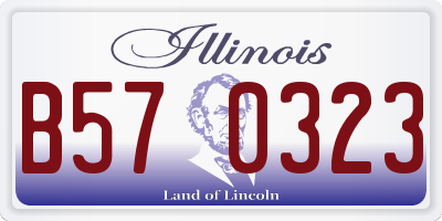 IL license plate B570323