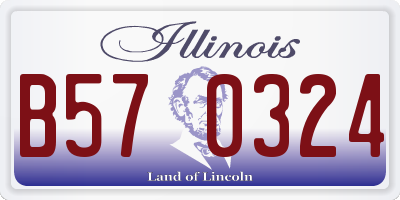 IL license plate B570324
