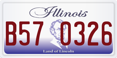 IL license plate B570326