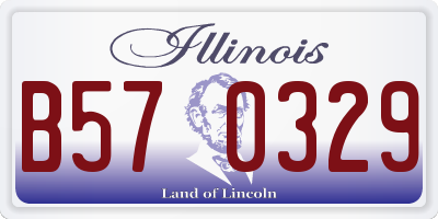 IL license plate B570329