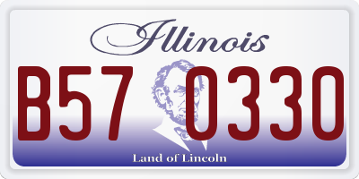 IL license plate B570330