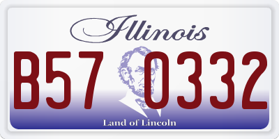 IL license plate B570332