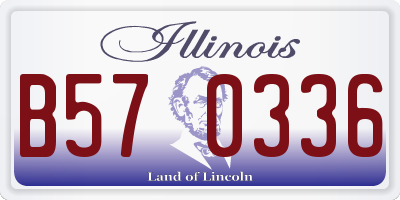 IL license plate B570336