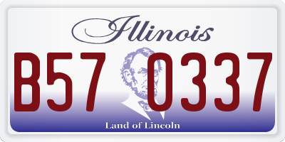 IL license plate B570337