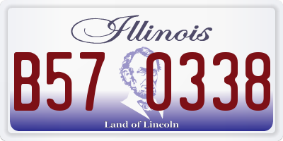 IL license plate B570338