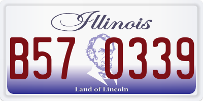 IL license plate B570339