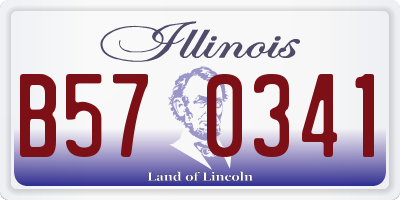 IL license plate B570341