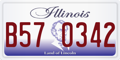 IL license plate B570342