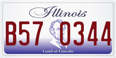 IL license plate B570344