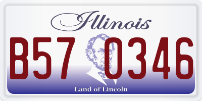 IL license plate B570346