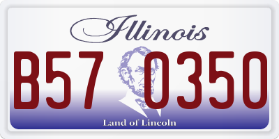 IL license plate B570350
