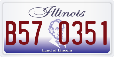IL license plate B570351