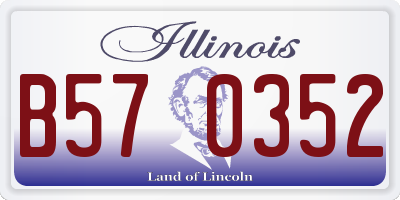 IL license plate B570352