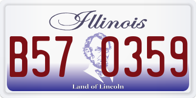 IL license plate B570359