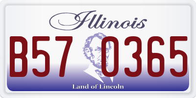 IL license plate B570365