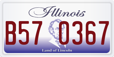 IL license plate B570367