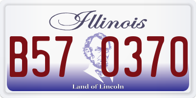 IL license plate B570370